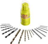 Ryobi RAK18DMIX Mixed Drill Bit Set (18 Piece)