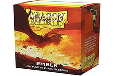 Dragon Shield – Matte Dual Ember Alaric Revolution Kindlerh (Orange) 100 CT Standard Size Card Sleeves - MTG Card Sleeves Smooth & Tough - Compatible with Pokemon & Magic The Gathering Card Sleeves