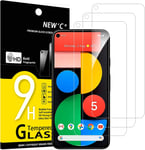 Pack De 3, Verre De Protection Blindé Pour Google Pixel 5 5g, Anti-Rayures, Dureté 9h, Protecteur D'écran Hd, 0,33mm Ultra-Clair, Ultra-Résistant