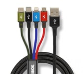Ibox Universal 4 In 1 Charging Cable I-Box Usb Ikum4w1 - Kabel, 1,2 M, Micro-Usb A, 2 X Usb C, Multifärg