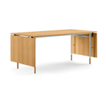House of Finn Juhl Nyhavn Dining Table matbord med klaffar Ek-ljusblå ben