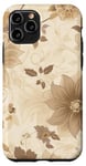 Coque pour iPhone 11 Pro Beige neutre chic || beige fleur