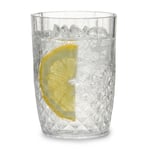 Drinkglass Crystal Effect i plast 1-pakning