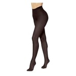 JYC CREATIVE Bas thermique pour femme, sous-vêtements thermiques, élastiques et confortables, collants chauds pour hiver, vêtements thermiques, Marron, 40