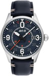 AVI-8 AV-4090-02 Spitfire Blå/Læder Ø42 mm