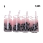 4pcs Miniature Food Mini Resin Milk Simulation Drinks Bottle 5