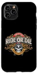 Coque pour iPhone 11 Pro Moto Ride or Die Born into Light Alive into Dark