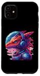 iPhone 11 Dinosaur with Headphones Fantasy Art Case