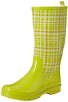 Playshoes Plaid Wellies Wellington Boots- Bottes de neige femme - Vert - Green - Grün (grün 29), 37 EU (4 UK)