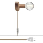 Creative Cables Trälampa Med Spostaluce Rn06 2-nr Plugg-med Glödlampa
