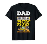 Dad of the Birthday Boy Construction Birthday Party Hard Hat T-Shirt