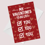 Cheeky Valentines Day Card For Boyfriend Girlfriend Husband Wife Novelty Card