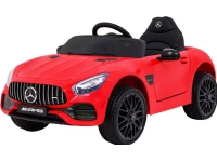 Mercedes Benz GT batteri för barn Röd + Fjärrkontroll + Långsam start + MP3 LED