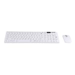 2.4g Optical Wireless Keyboard And Mouse Mice Usb Receiver C White