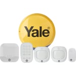 Yale Smart Alarm in Home Security Family Kit Set W/ Battery Motion Sensor White