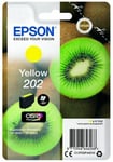 Genuine Epson 202, Kiwi Yellow Original Ink Cartridge, T02F4, C13T02F44010