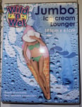 Ice Cream Sun Lounger Jumbo for Swimming Pool Beach Seaside Garden Holiday 186cm