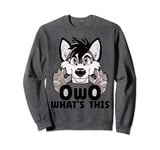 OwO What's This Furry Ear Furry Person Fox Cosplay Sweatshirt