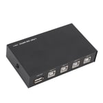 USB Sharing Manual Switch Box USB 2.0 To USB B 4 Port Share Switcher Hub For BLW