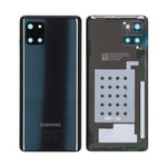 Sort Samsung Galaxy Note S10 Lite bagside med battericover
