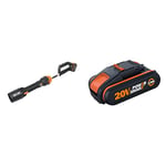WORX 20V Leaf Blower for Garden with 1 Battery and 1 Charger, PowerShare, 2 Speed, Variable Air Control, WG543E LEAFJET & WA3551.1 18V (20V Max) 2.0Ah Battery Pack
