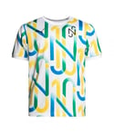 Puma Childrens Unisex x Neymar Jr. Short Sleeve Crew Neck Multicoloured Kids T-Shirt 605569 05 - Multicolour Cotton - Size 5-6Y