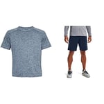 Under Armour Men's Tech 2.0 Short-Sleeve T-Shirt, Academy, S & Men Tech Graphic Short, Running Shorts Made of Breathable Material, Workout Shorts with Ultra-Light Design