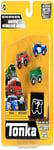 Micro Metals - Voiture de police, Camion de pompiers, Camion poubelle, Camion-benne, Tonka, Jouets de véhicules pour le jeu créatif, jeu de véhicules cadeau pour garçons et filles à partir de 3 ans