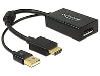 Delock Cable HDMI-A Male to DisplayPort 1.2 Cable Adapter Black