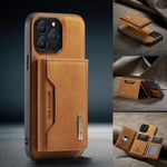 Apple iPhone 13ProMax DG.Ming Magnetic Wallet Case Brown
