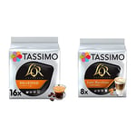 Tassimo L'OR Espresso Delizioso Coffee Pods x16 (Pack of 5, Total 80 Drinks) & L'OR Caramel Latte Macchiato Coffee Pods x8 (Pack of 5, Total 40 Drinks)