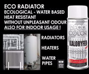 DECOCOLOR ECO RADIATOR SPRAY PAINT WATER BASED ENAMEL HEATERS PIPES GLOSS WHITE