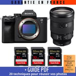 Sony A7 IV + FE 24-105mm f/4 G OSS + 3 SanDisk 32GB Extreme PRO UHS-II SDXC 300 MB/s + Guide PDF ""20 TECHNIQUES POUR RÉUSSIR VOS PHOTOS