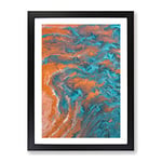 Invincible Abstract Framed Print for Living Room Bedroom Home Office Décor, Wall Art Picture Ready to Hang, Black A3 Frame (34 x 46 cm)