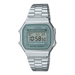 Wristwatch CASIO A168WA-3AYES Stainless Steel Gray Unisex Digital