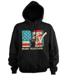 MTV Distressed USA-Flag Hoodie, Hoodie