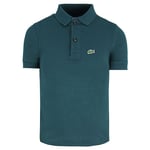 Lacoste Classic Fit Short Sleeve Collared Teal Kids Polo Shirt PJ2909 E76