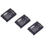 vhbw 3x Batterie compatible avec Siemens Gigaset SL30, Active M, M1, SL3501, M1 Professional téléphone fixe sans fil (1300mAh, 3,7V, Li-ion)