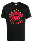 Kenzo T-Shirt Femme Noir Logo Oeil Rouge