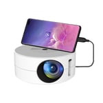 Mini Vidéoprojecteur HD Portable 100' Écran Co-Partage Facile Pour Jeux Et Films Blanc YONIS