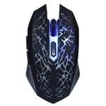 Wireless Gaming Mouse, Rechargeable Game Mouse Colorful LED Wireless Mice with USB Receiver, Noiseless and Silent Click