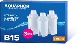 AQUAPHOR B15 Universal Replacement Water Filter cartridges, fits All Brita and 3