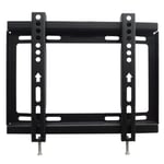 Wall Mounted TV Stand, Black Cold Rolled Steel TV Bracket with Ultra Slim Design Fits 14 17 19 22 25 28 29 32 Inch LCD LED Plasma Flat Screen (Weight Capacity 25kg/55.1lbs)