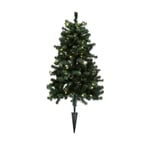 Nordic Winter Aske kunstigt juletræ med lys, 120 cm