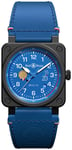 Bell & Ross BR0392-PAF7-CE/SCA BR 03 Patrouille De Drance 70th Anniversary Blå/L