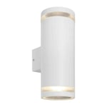 Smygehuk fasadlampa upp och nedljus GU10 vit/antracit (Färg: Vit)