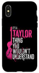 iPhone X/XS It's A Taylor Thing First Name Personalized Groovy Birthday Case