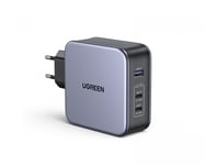 UGREEN Nexode 140W USB-C PD GaN - 3-Port Väggladdare + USB-C Kabel 1.5m - Sva