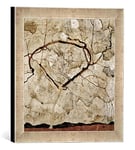Kunst für Alle 'Encadré Image de Egon Schiele Arbre dans bewegter Air, d'art d'automne dans la Main Photos de Grande qualité Cadre, 30 x 30 cm, Argent Raya