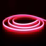 5 m. vattentät Röd Neon COB LED strip - 230V, IP67, 288 LED, 11,5W/m, kan klippas var 10cm
